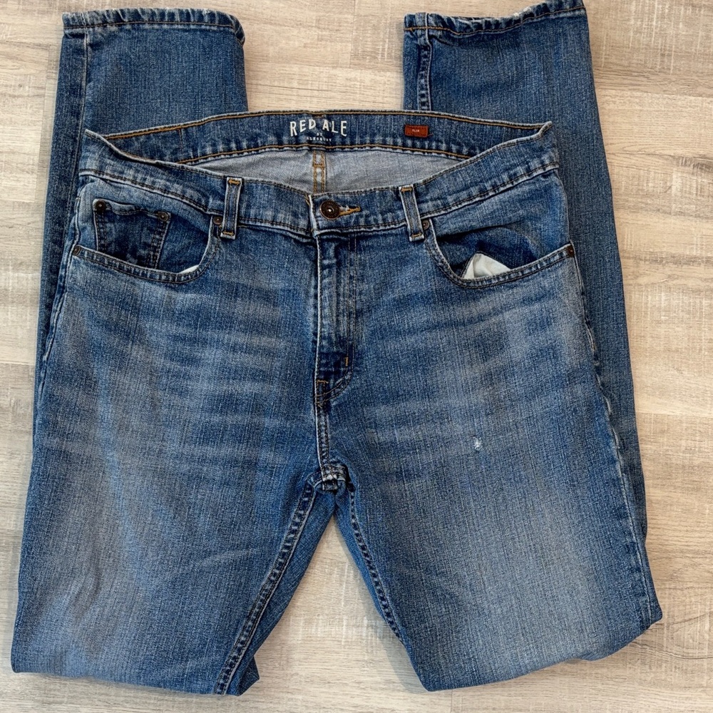 Red Ale Men's Slim Blue Jeans